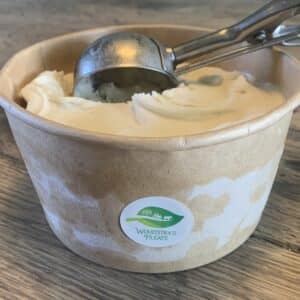 IJstuin vanille roomijs (1Liter) met de melk van Woudstra's Pleats